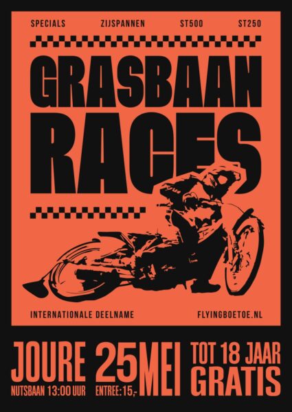 Poster Grasbaanraces 25 Mei 2024